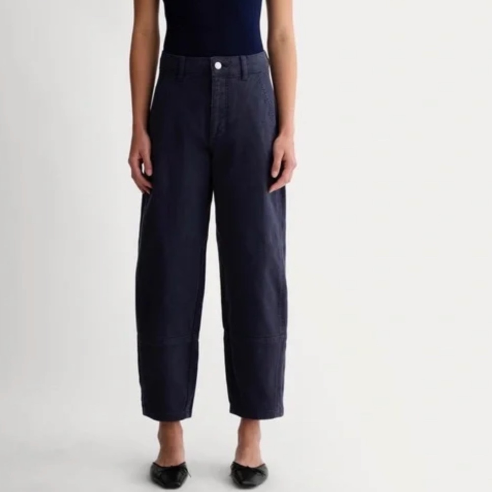 Everlane Women's Navy Utility Barrel Pants Sz 4